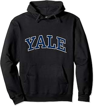 YALE バックプリントパーカー フレームワーク ブルー ホースシュー バックプリント プルオーバーパーカー コットン